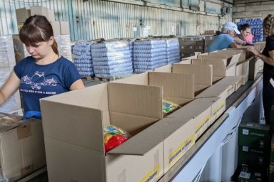  В Харьковской области начали формировать собственные продуктовые наборы 