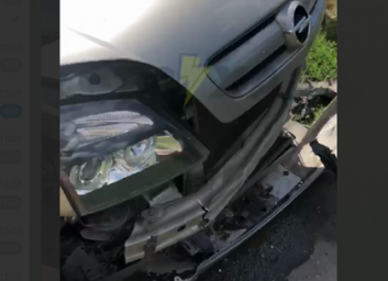 ДТП: лобовая атака легковушек (ВИДЕО)