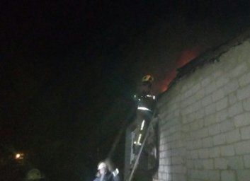 Под Харьковом сгорел дом
