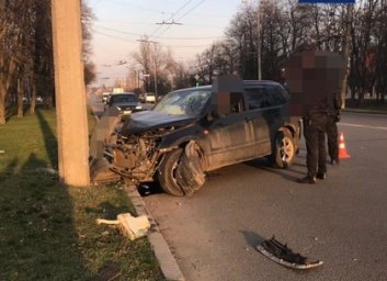 Suzuki vs столб: патрульные рассказали подробности