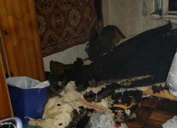 В многоэтажке на Холодной Горе горела квартира: пожарные выводили жильцов верхних этажей (ФОТО)