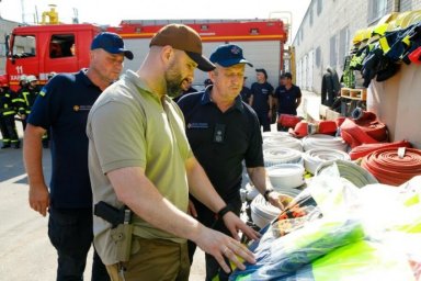  Харьковский гарнизон службы спасения получил очередную партию гуманитарной помощи 