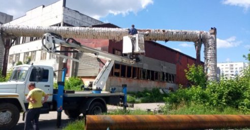 &laquo;Тепловые сети&raquo; ликвидируют последствия обстрелов в Киевском районе