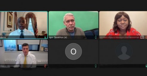 Игорь Терехов провел переговоры с мэром Нью-Йорка