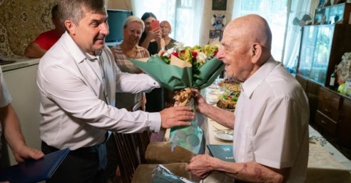 Харьковский ветеран отметил 100-летний юбилей