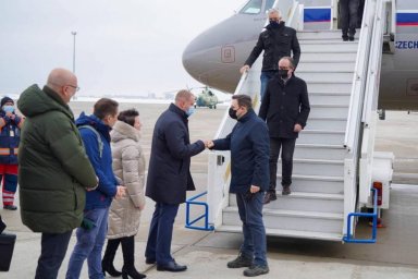 Глава Харьковской ОГА встретил министров Чехии, Австрии и Словакии