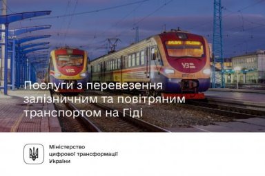 Услуги по перевозке по железной дороге и авиатранспорте на Гиде