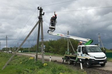  Обесточенное с начала боевых действий село Ольховка - снова со светом 