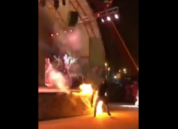 Во время концерта в парке Горького загорелась сцена: комментарий пресс-службы (ВИДЕО)