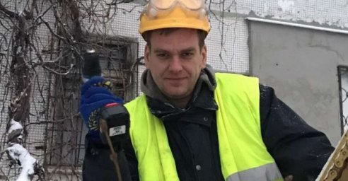  #Лица_Харькова. Евгений Емец - каменщик КП &laquo;ХРСП&raquo; 