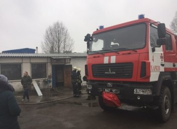 Деревообрабатывающий цех сожгла перекаленная печь (ФОТО)