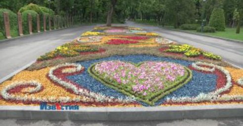 В саду Шевченко коммунальщики создают новые клумбы