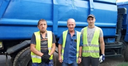  #Лица_Харькова: экипаж мусоровоза КВБО 