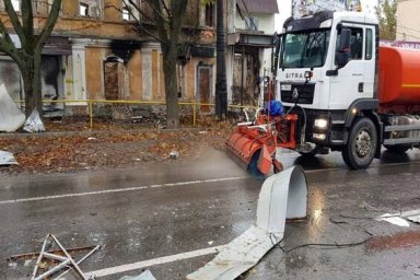 Дорожники Харківської області почали приводити до ладу місто Куп&rsquo;янськ