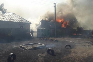 Очаги пожара в Горобьевке и Гряниковке Двуречанского района ликвидировали