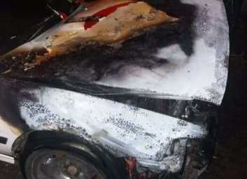 Ночью на Высоковольтной сгорела Toyota (ФОТО)