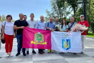 На Харьковщине встретили участницу Олимпиады в Токио легкоатлетку Марину Килипко