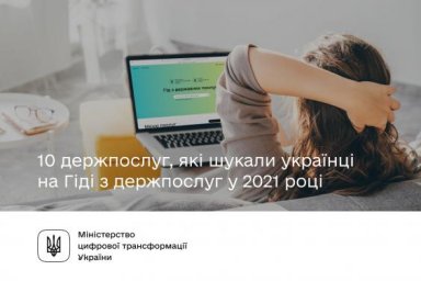 Топ-10 госуслуг, которые искали украинцы на Гиде по госуслугам в 2021 году