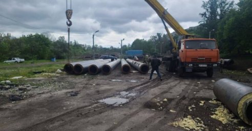 На улице Бучмы продолжают реконструировать тепломагистраль