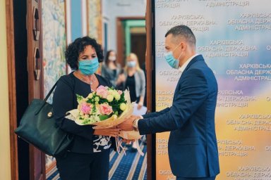 Алексей Кучер встретился с Мелиндой Симмонс