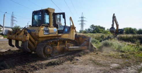 Началось строительство дороги на Салтовку