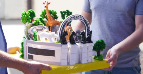 В Харькове изготовили сладкую модель зоопарка с его обитателями