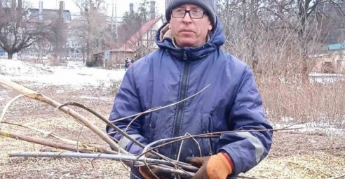  #Лица_Харькова: рабочий по благоустройству Юрий Бреславец 