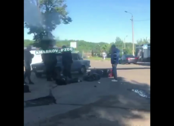 ДТП: сбит мотоциклист (ВИДЕО)