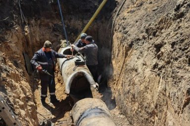 На Северной Салтовке заменили часть уничтоженного газопровода