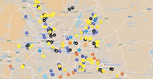 Опубликована карта работающих магазинов, АЗС, аптек