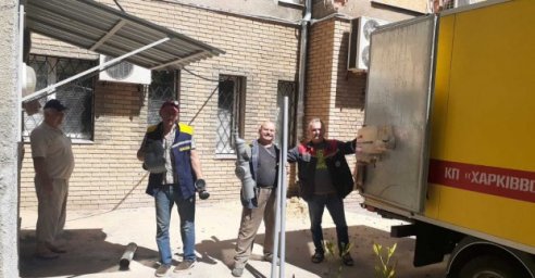 В Харькове подключают внутридомовые коммуникации