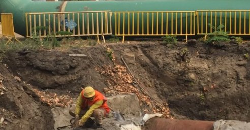 На улице Матюшенко полностью реконструируют тепломагистраль