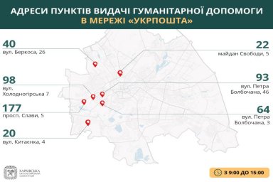Где получить гуманитарную помощь в Харькове 4 мая