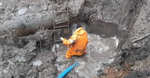  В Индустриальном районе устранили сложную аварию на водоводе 