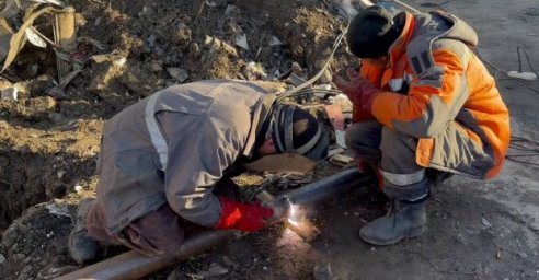  В Киевском районе заменили газопровод, поврежденный снарядом 