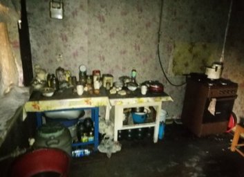 Ночной пожар в доме погубил 90-летнюю женщину (ФОТО)