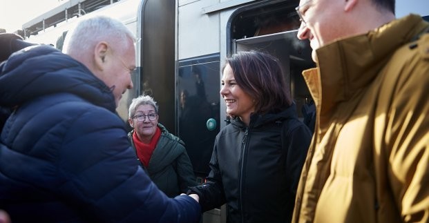  Министр иностранных дел Германии посетила Харьков 