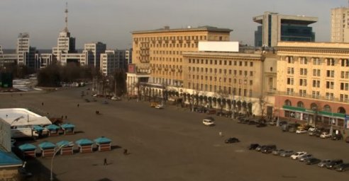 На площади Свободы ограничивается движение транспорта