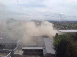 В Харькове горели торговые павильоны