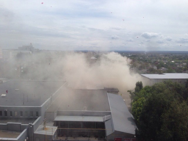 В Харькове горели торговые павильоны