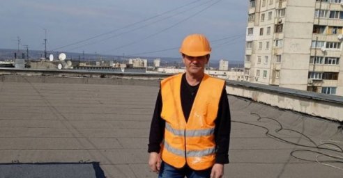 #Лица_Харькова. Олег Белокобыленко - кровельщик КП &laquo;ХРСП&raquo;