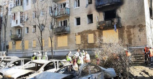 Наслідки атаки дронів у Новобаварському районі: пошкоджено 37 будівель