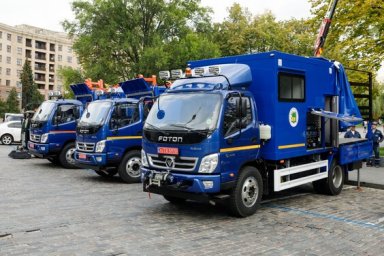 ​Куп'янській громаді передали 4 спеціалізовані автівки