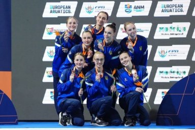 Харківські синхроністки вибороли друге срібло на Чемпіонаті Європи у Португалії